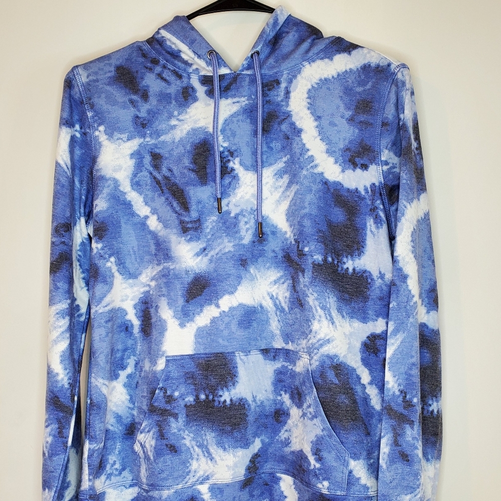 Ideology Tye Die Hoodie wThumbhole and Kangaroo pockets, S